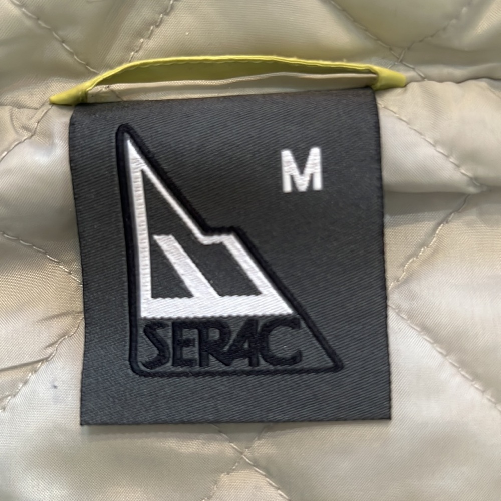 Neon Green and Black Serac Puff Vest - Picture 6 of 7